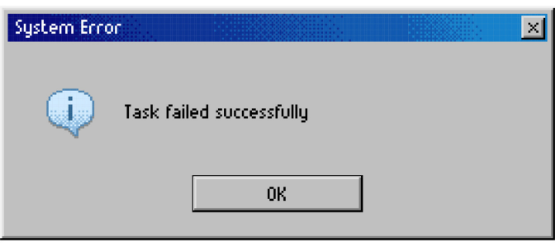 Task Failed Successfully